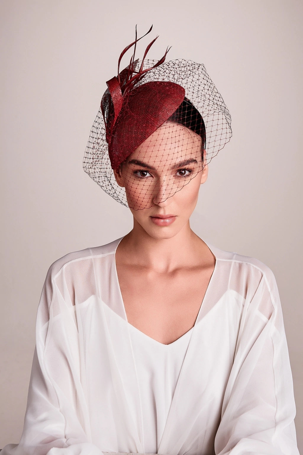 Fascinator Miss Rayla - Bordô
