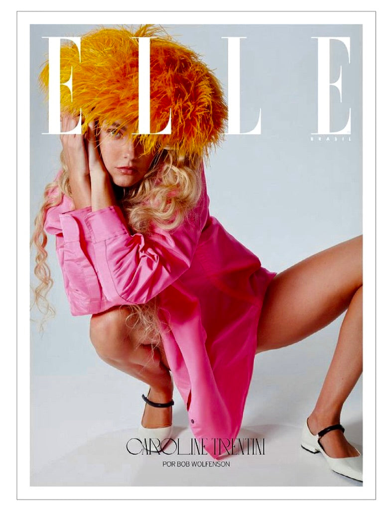 Graciella Starling - Alta Chapelaria é capa da Revista Elle Brasil com Carol Trentini assinado por Bob Wolfenson