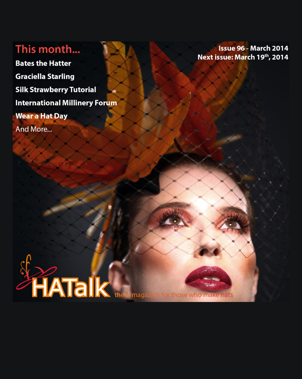 Revista Hat Talk - Cover Graciella Starling - Alta chapelaria 