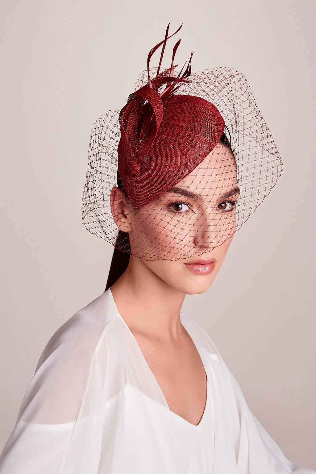 Fascinator Miss Rayla - Bordô