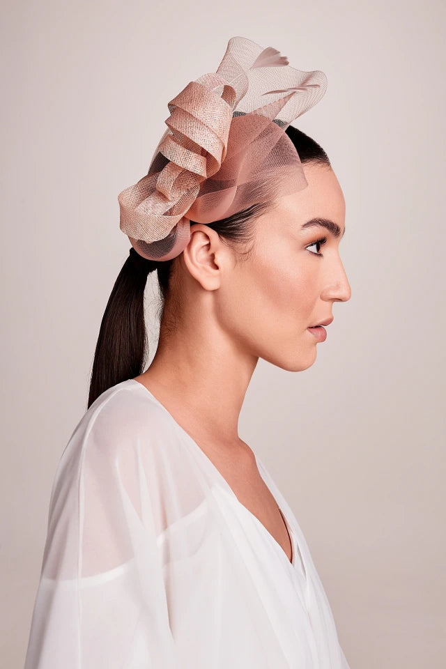 Fascinator Miss Sara - Rosa Salmão