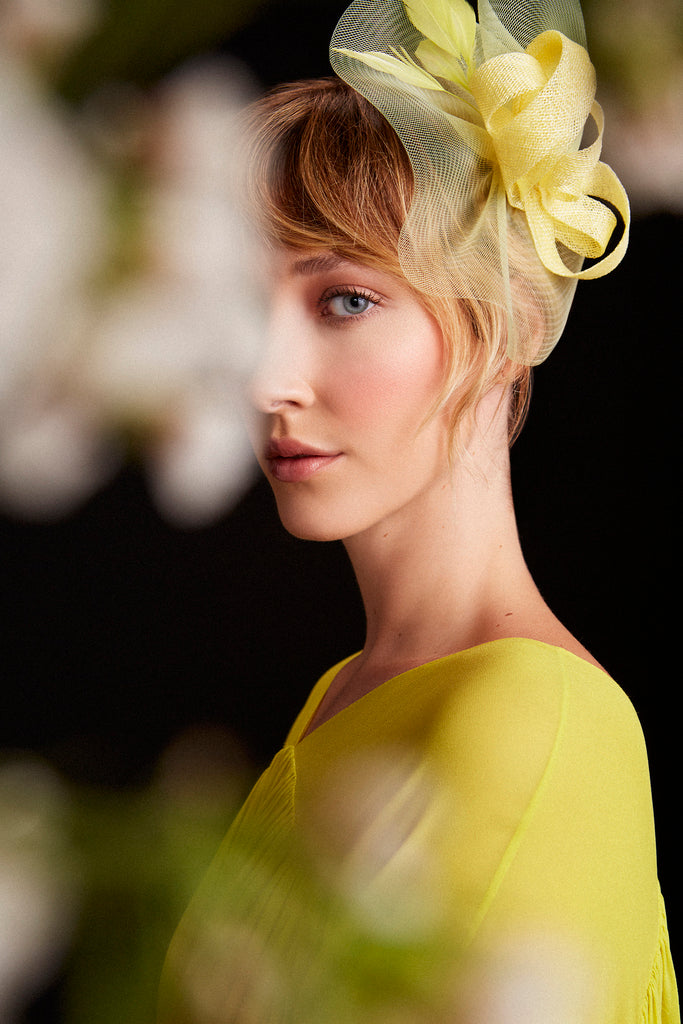 Fascinator Miss Sara - Amarelo